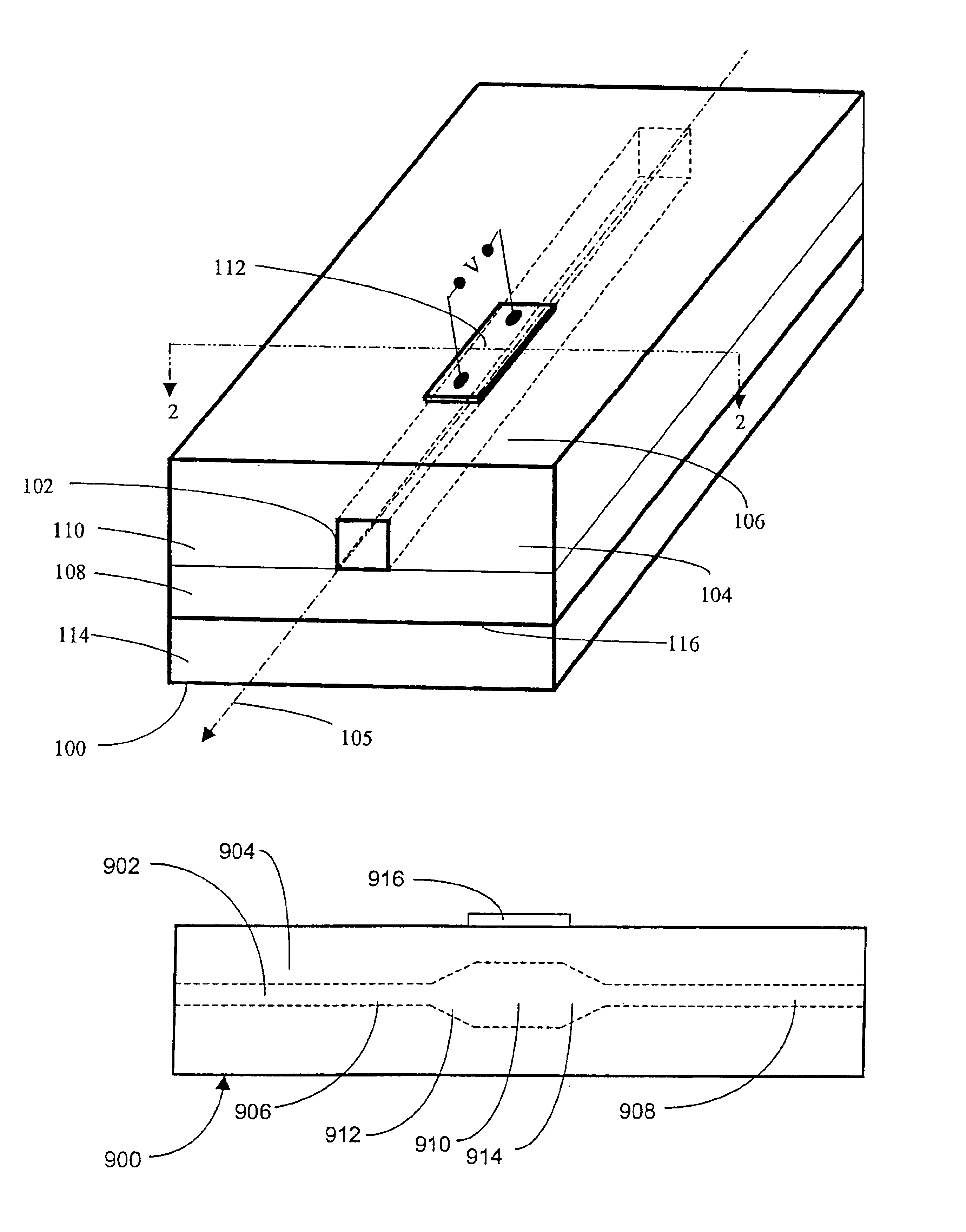 Device and method for variable attenuation of an optical channel