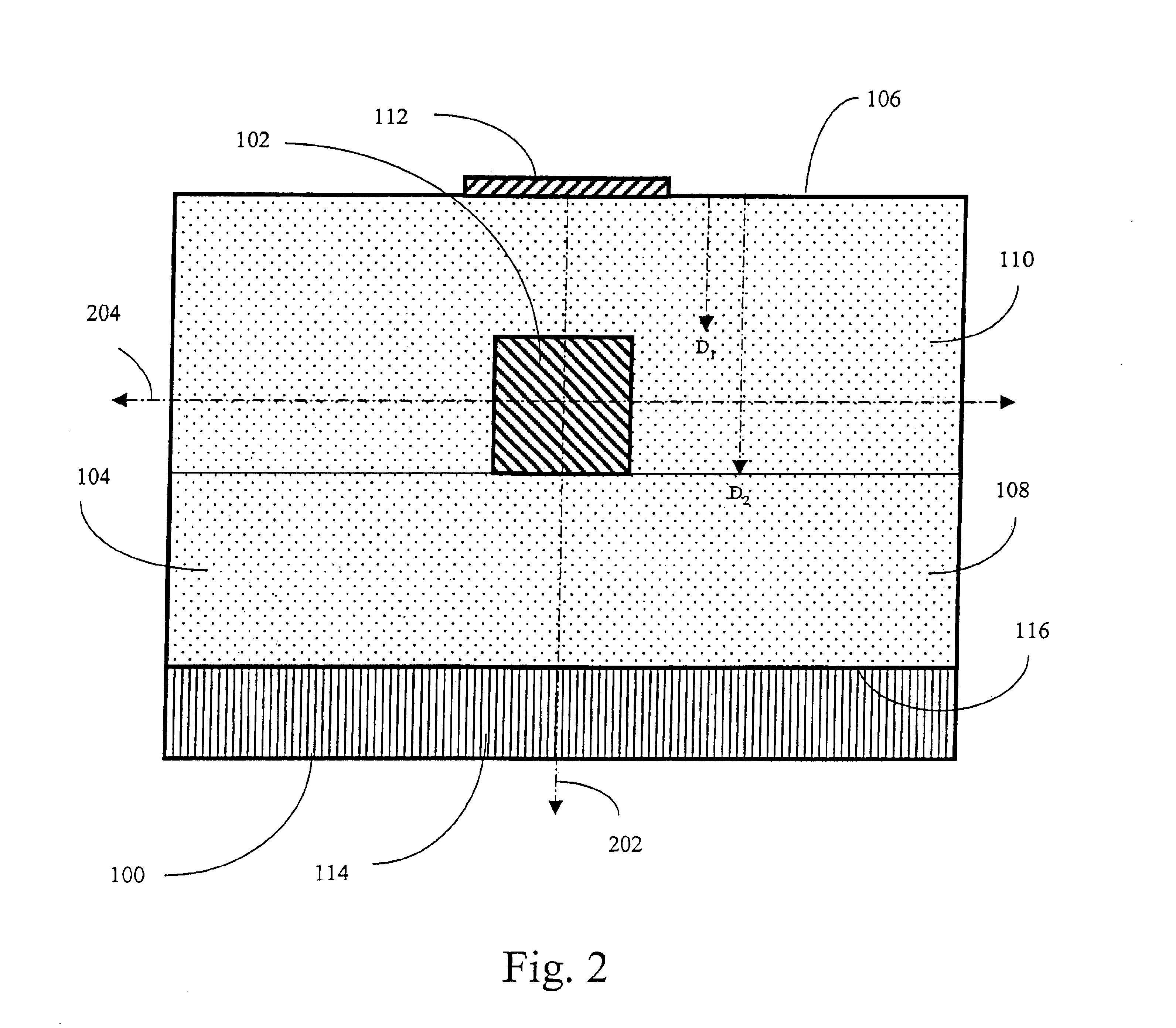 Device and method for variable attenuation of an optical channel