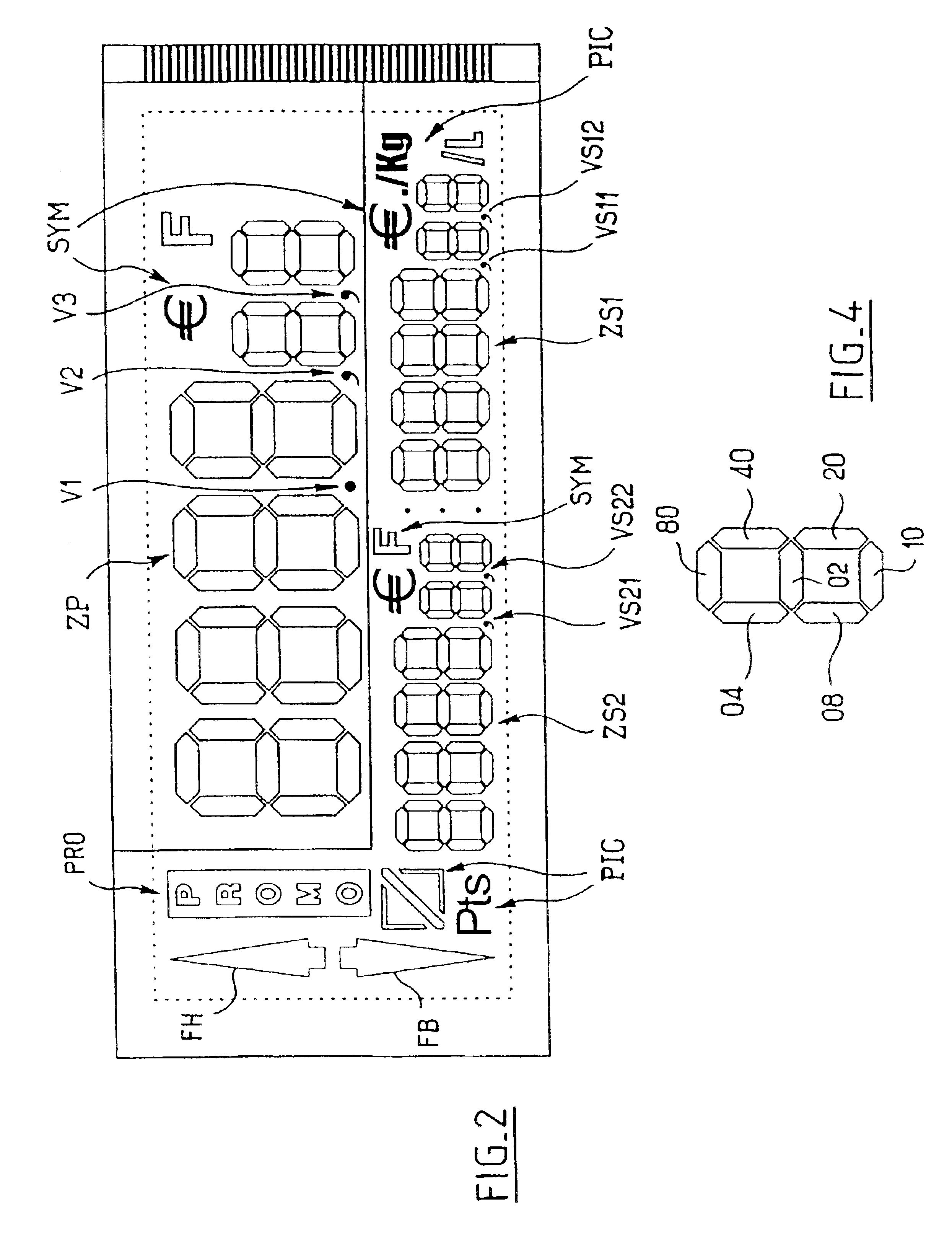 Electronic label system for displaying prices in a sale outlet