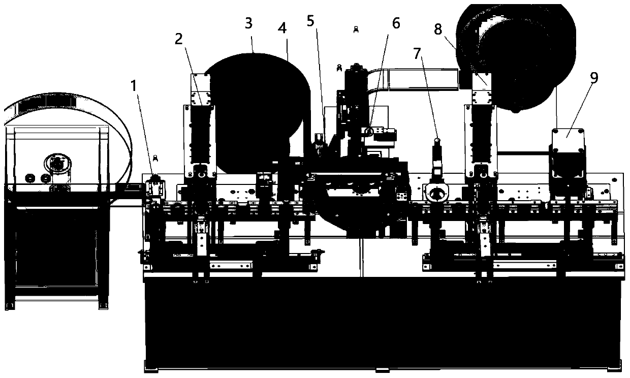 Full-automatic assembling device for outer ring double-flange needle bearing