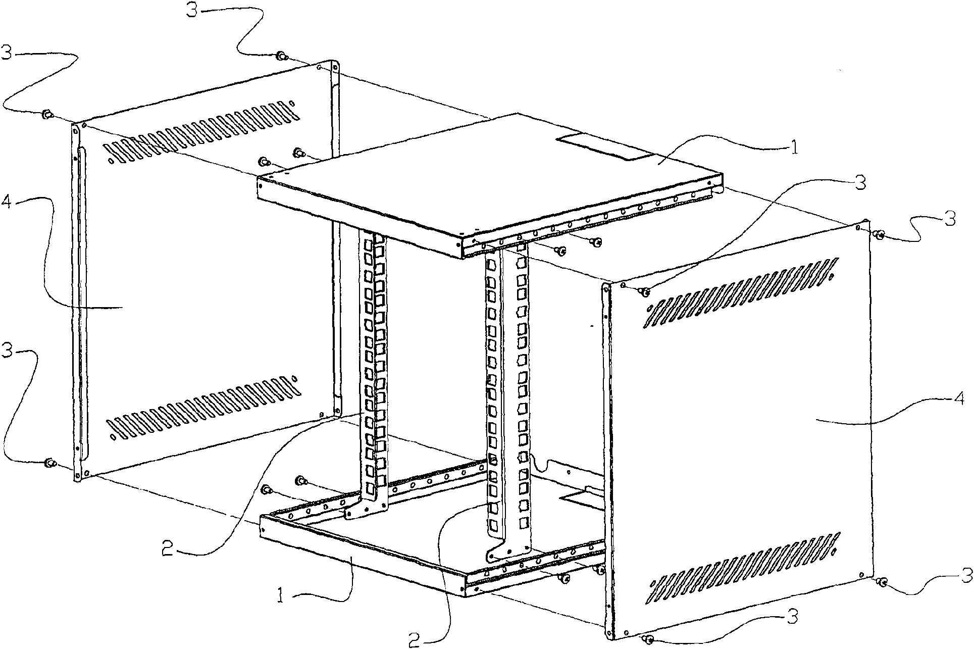 Assembled network enclosure