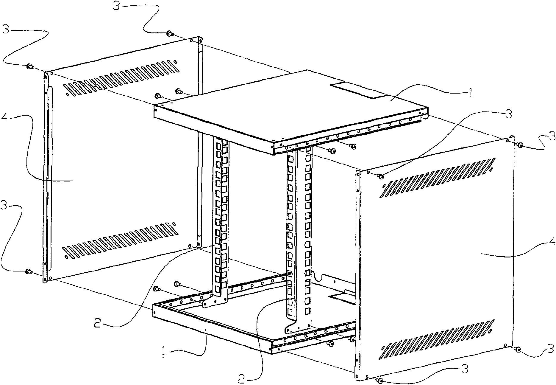 Assembled network enclosure