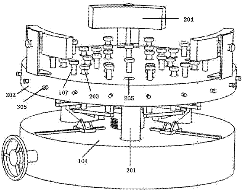 Flexible limit support device for large-caliber light reflecting mirror and installation method for device