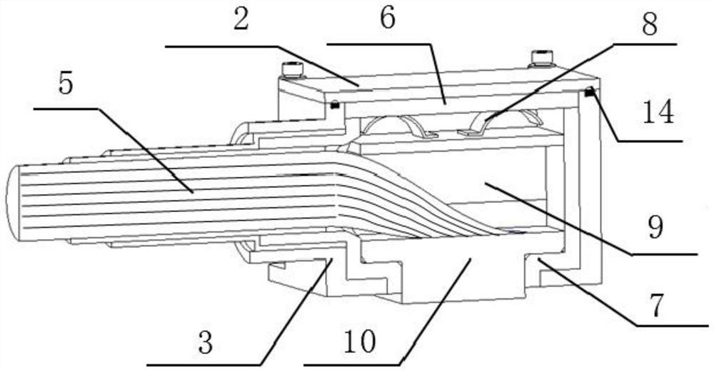 Miniaturized power supply shielding connector