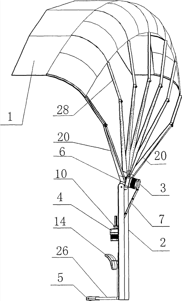 Fully automatic automobile canopy