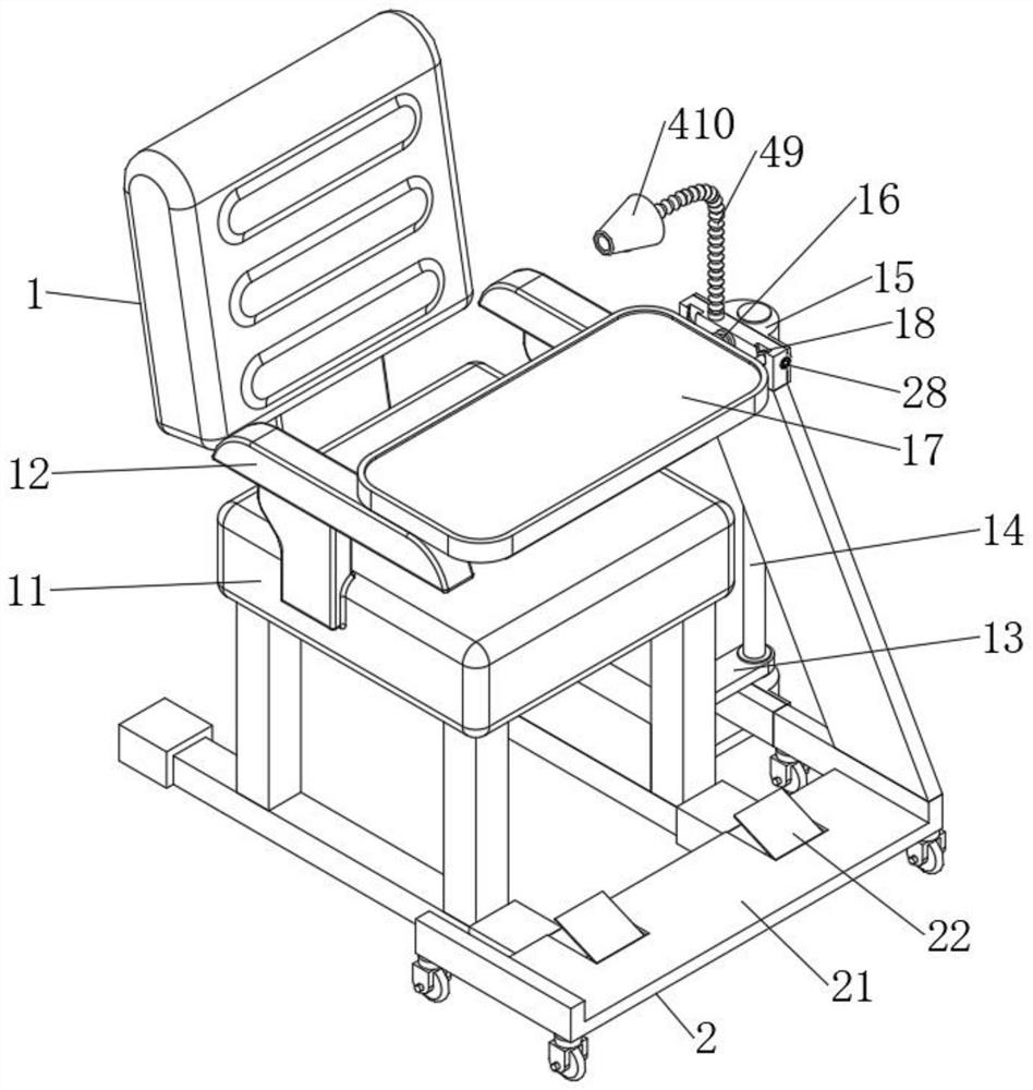 Auxiliary device for enhancing examination of puncture indwelling needles and scalp needle in imaging department