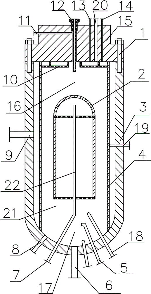 Supercritical water oxidation reactor by using auxiliary fuel for supplying heat