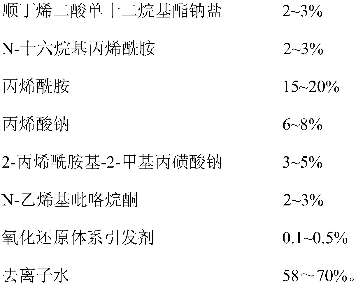 High temperature resistant seawater based fracturing fluid thickener and preparation method thereof