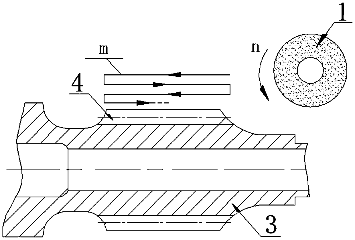 Forming grinding method of turbine long shaft spline teeth