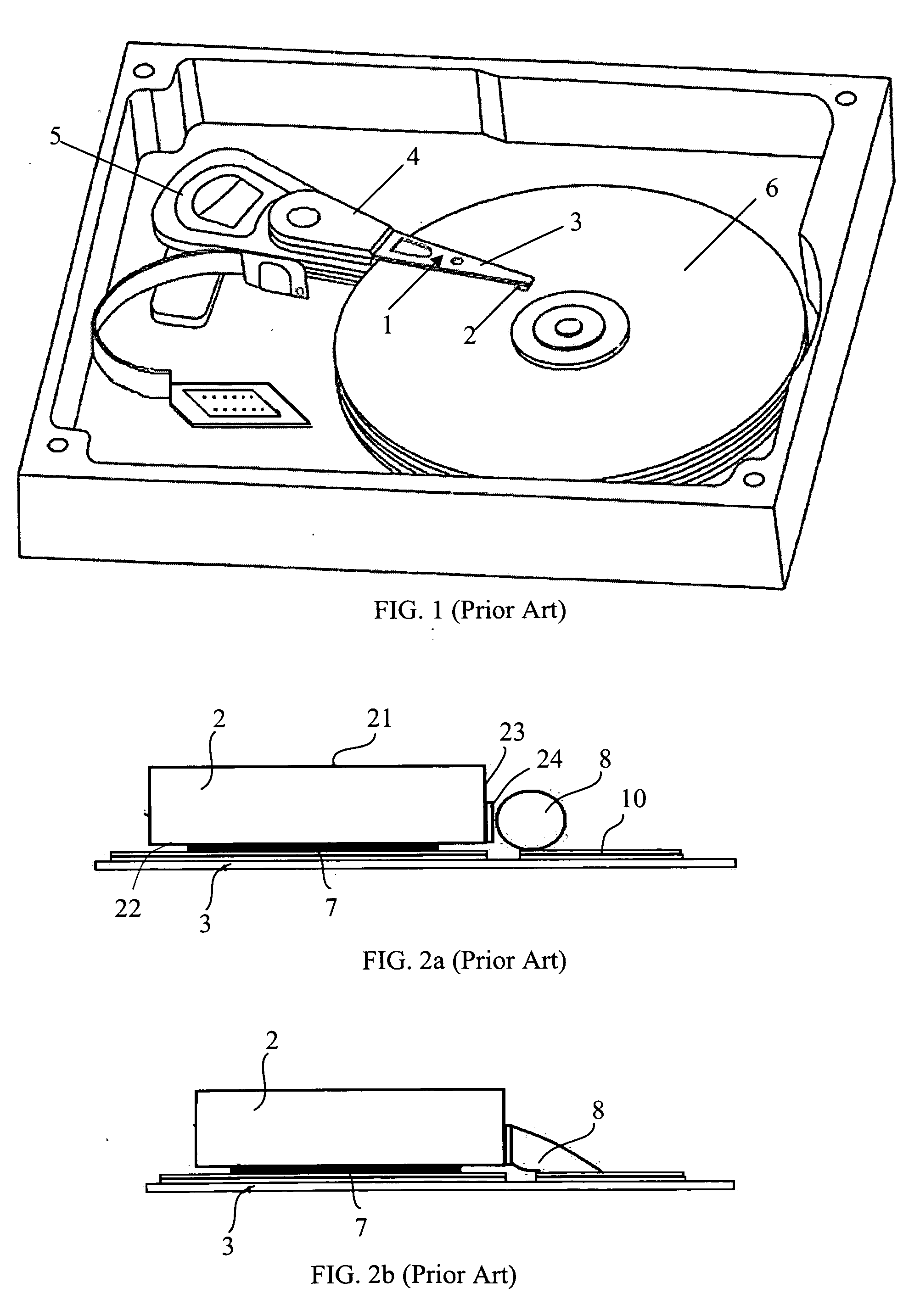 Head gimbal assembly with improved interconnection between head slider and suspension, fabricating method thereof, and magnetic disk drive with the same