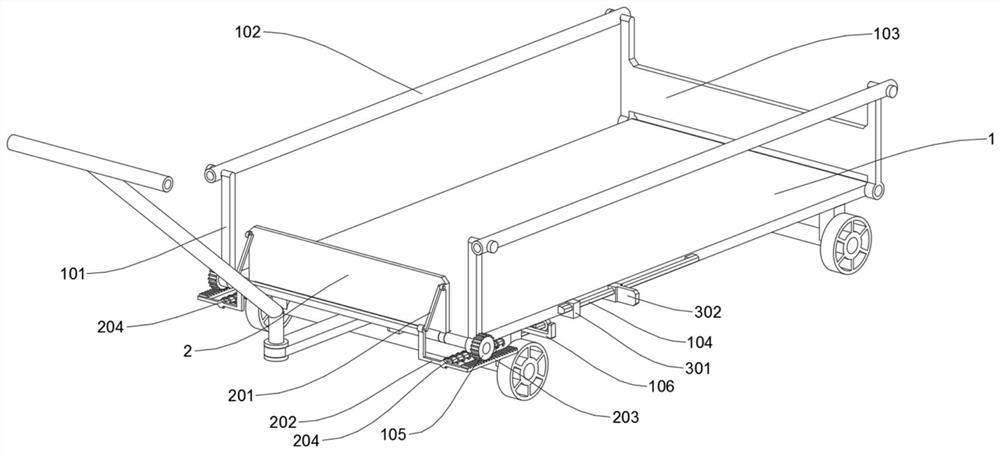 Logistics distribution device based on logistics distribution tool and limiting self-locking structure