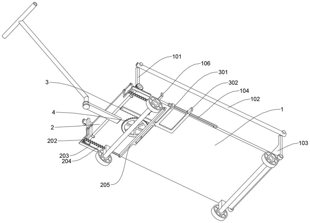 Logistics distribution device based on logistics distribution tool and limiting self-locking structure