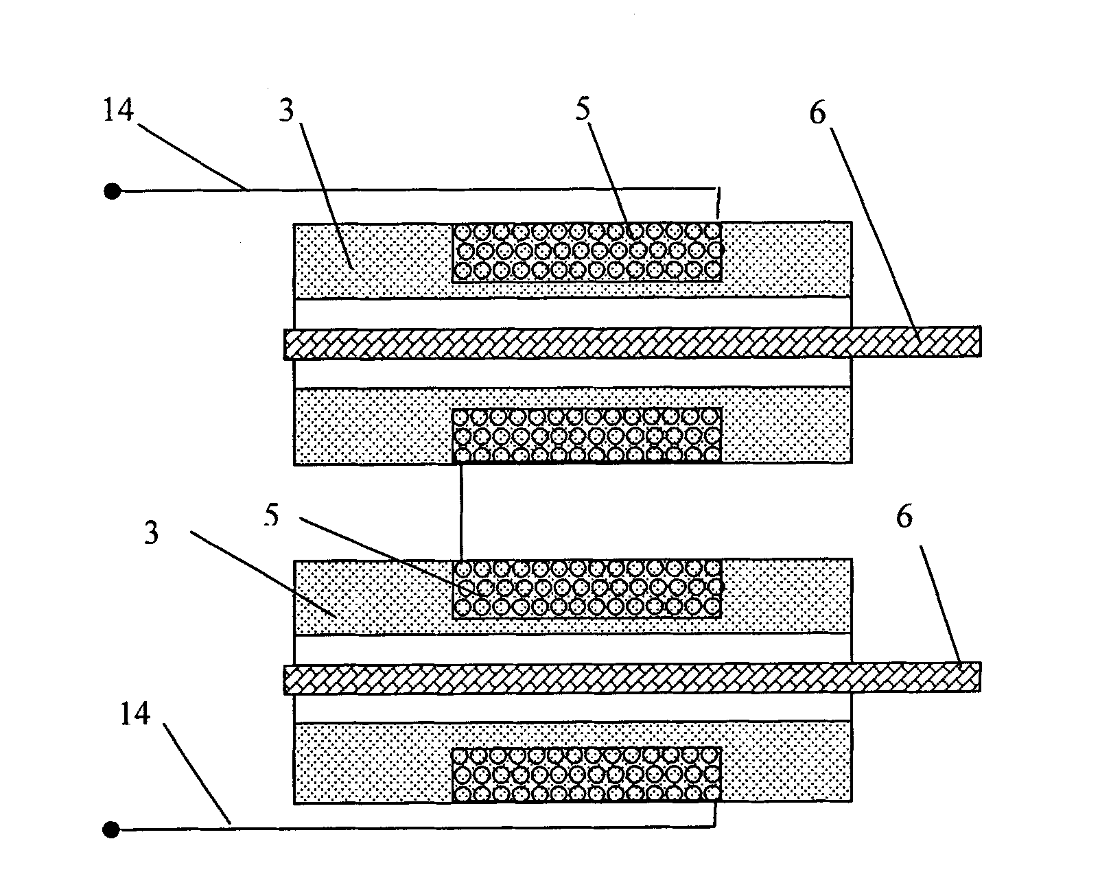 Double-wire differential-type magnetostrictive displacement sensor