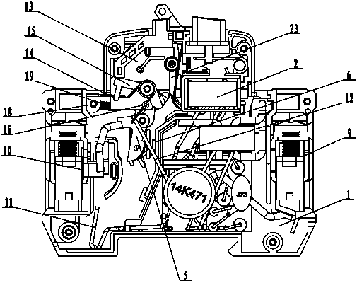 Electric-leakage circuit breaker with reverse-wiring structure