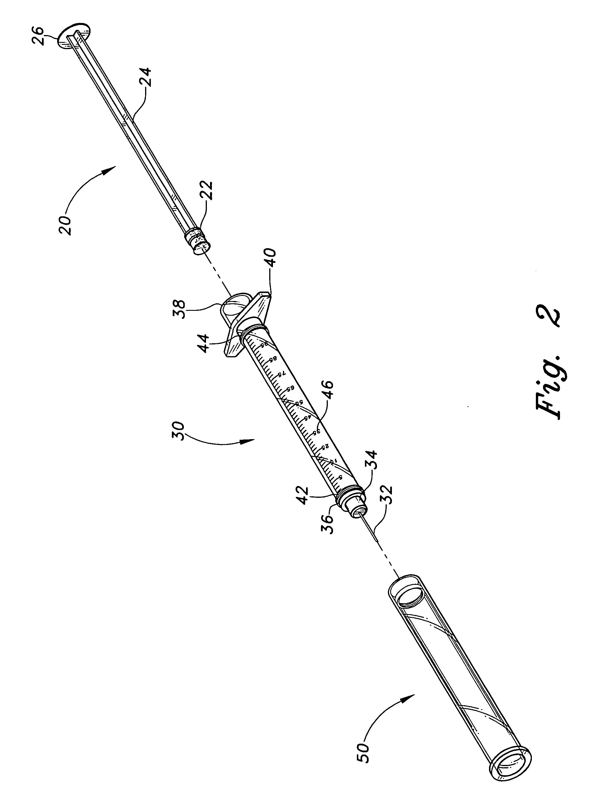 Insulin syringe with magnified sheath