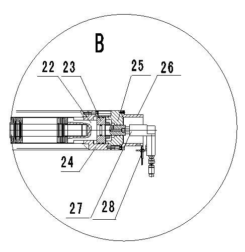 Main shaft device for numerical controlled gear hobbing machine