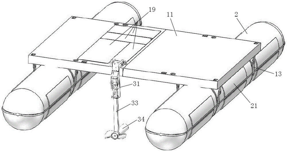 Portable inflatable water mobile platform