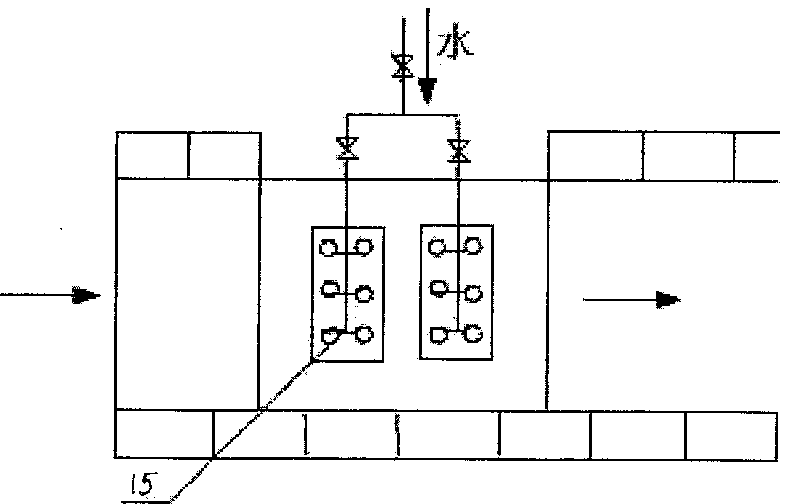 Dual cycle pocked stone pagoda stack gas desulfurizing and dedusting apparatus