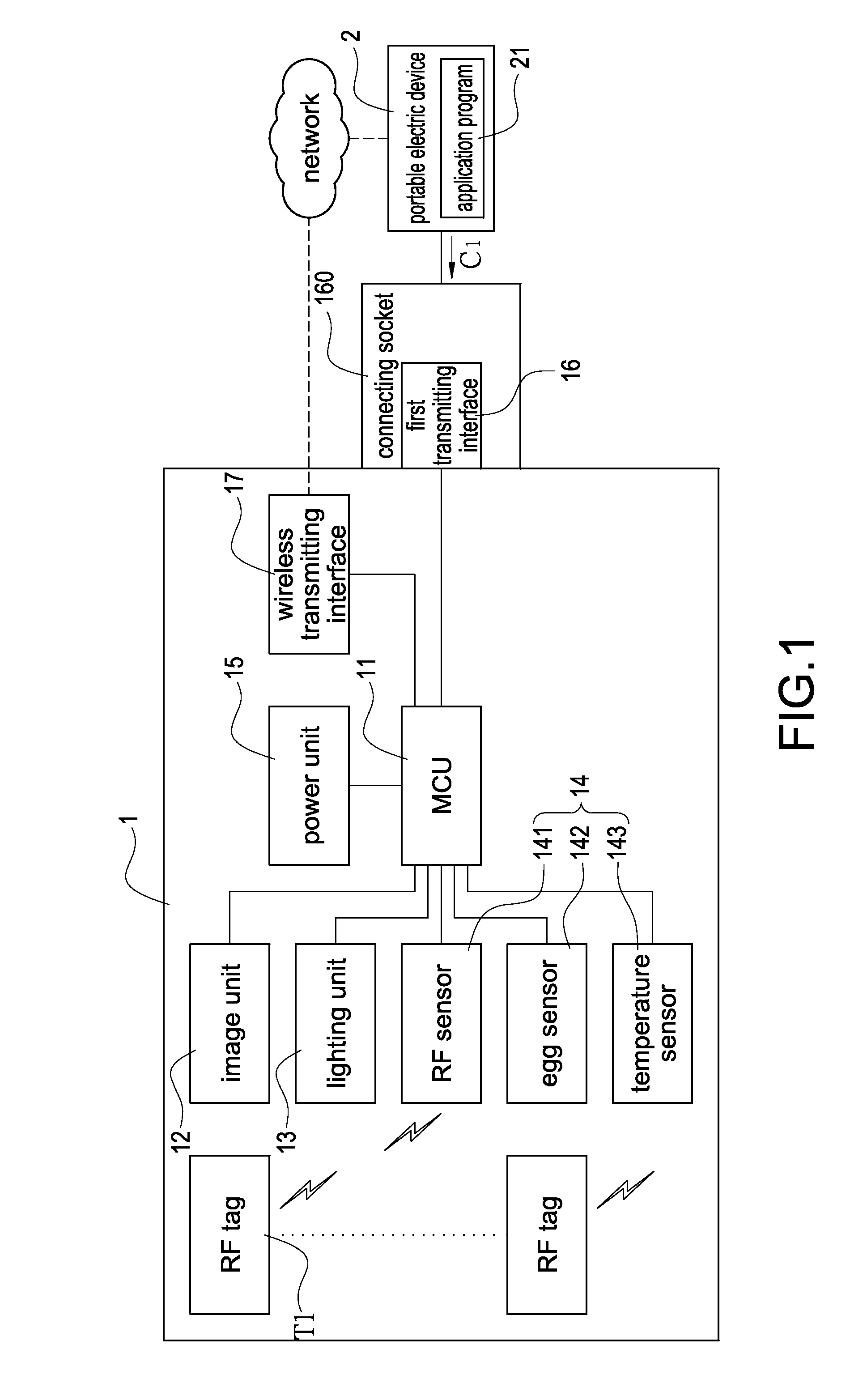 Intellectual refrigerator combining with portable electric device and control method for the same