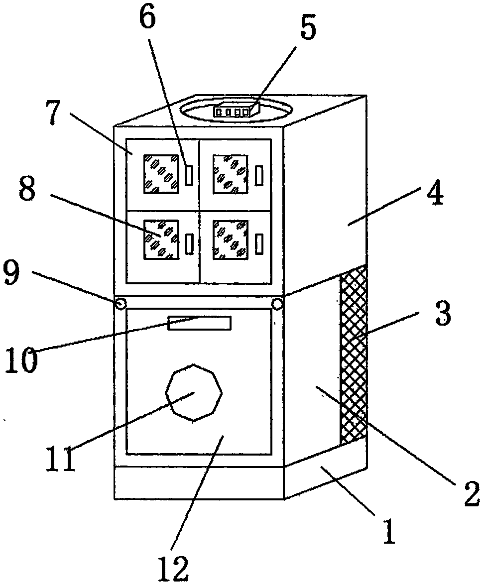 Storage device with constant-temperature and constant-humidity functions for storage of western medicine medicament