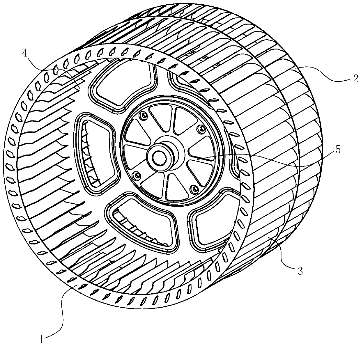 Impeller assembly for centrifugal fan