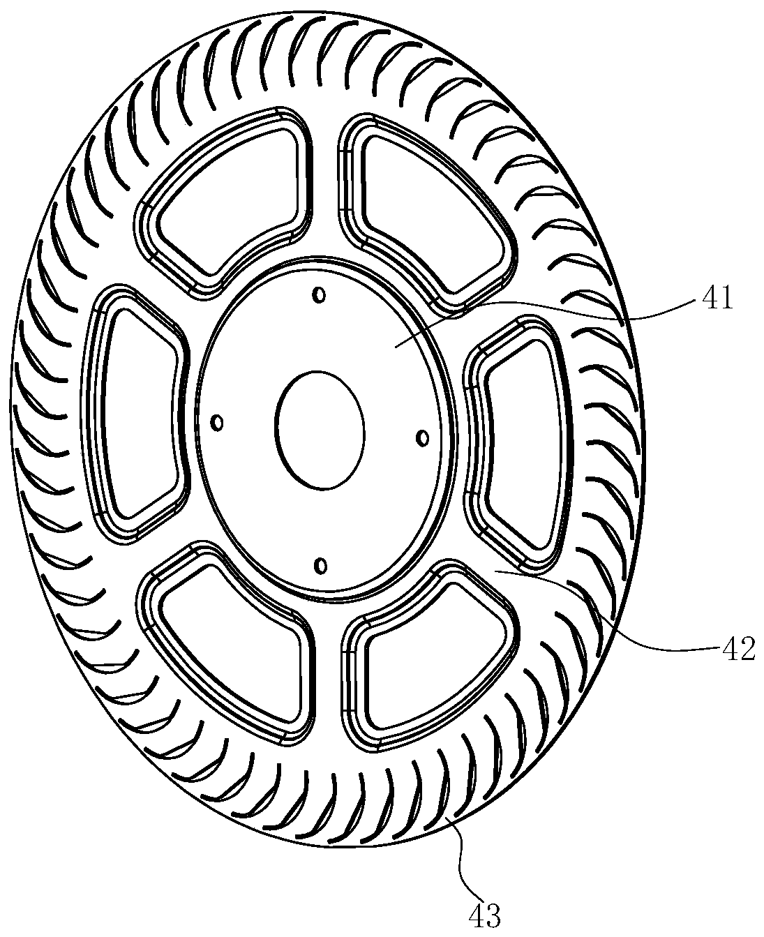 Impeller assembly for centrifugal fan