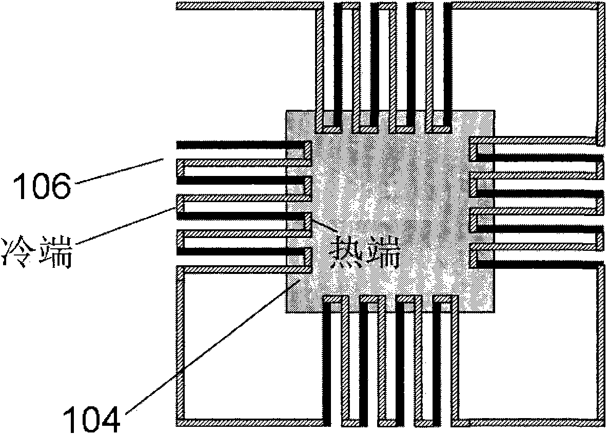 Thermo-electric pile infrared detector