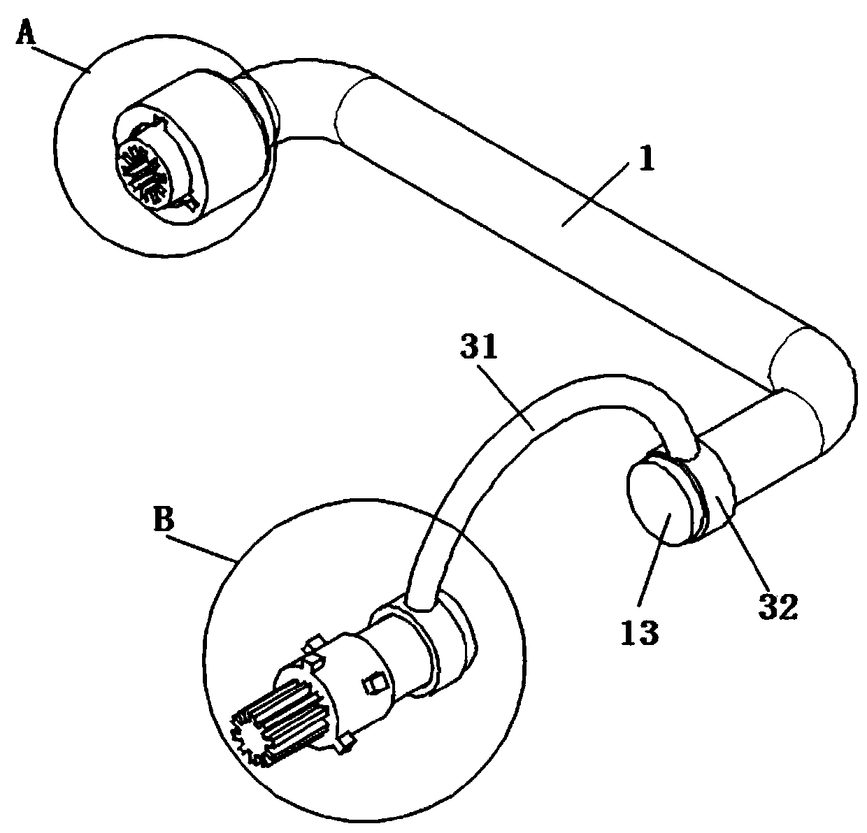 Combined environmentally-friendly landscape tree branch pulling device