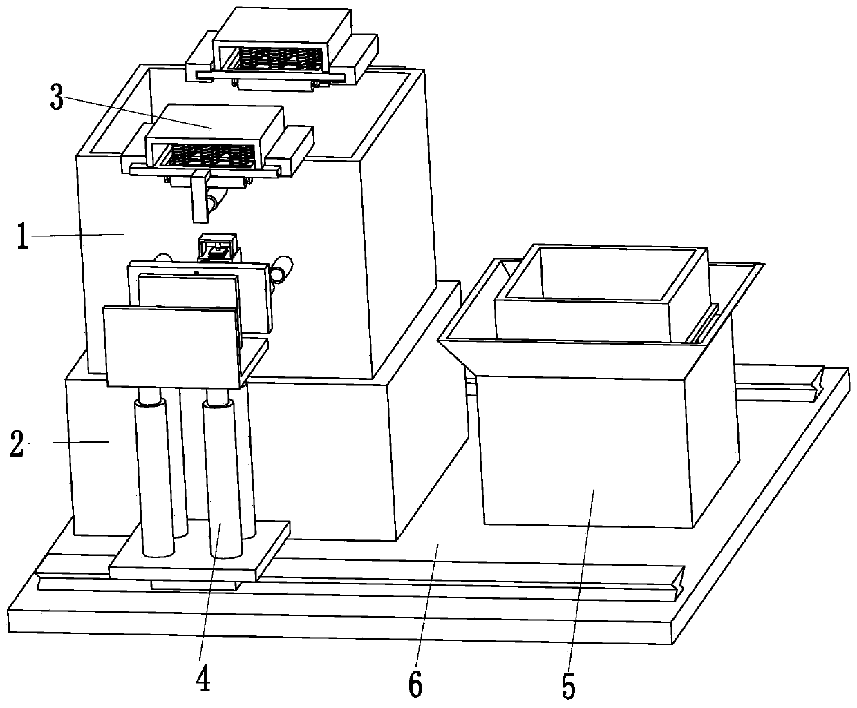 A casting collecting device for aluminum product casting and a casting collecting method thereof