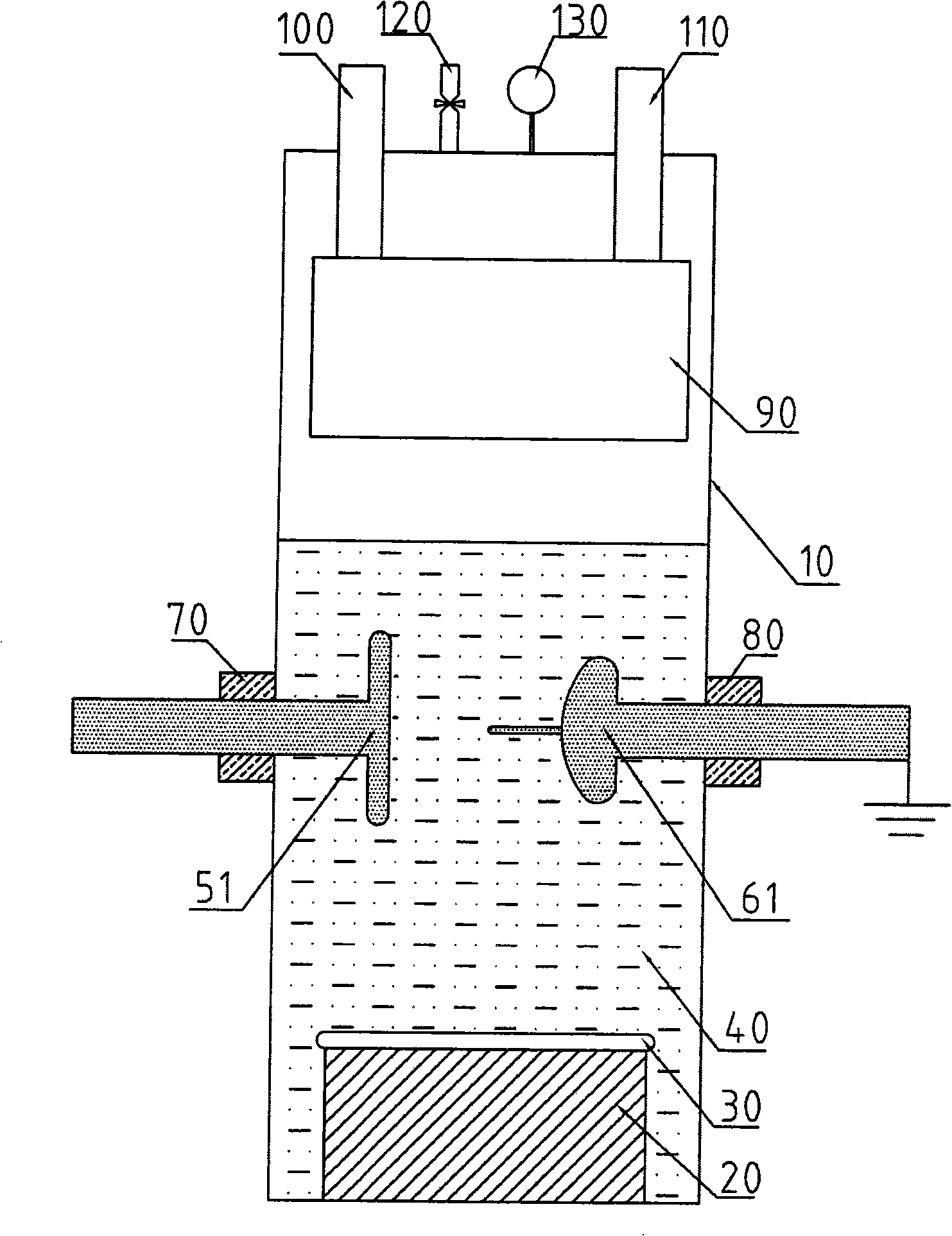 Medium insulation properties measuring apparatus for gas-liquid two-phase fluid state