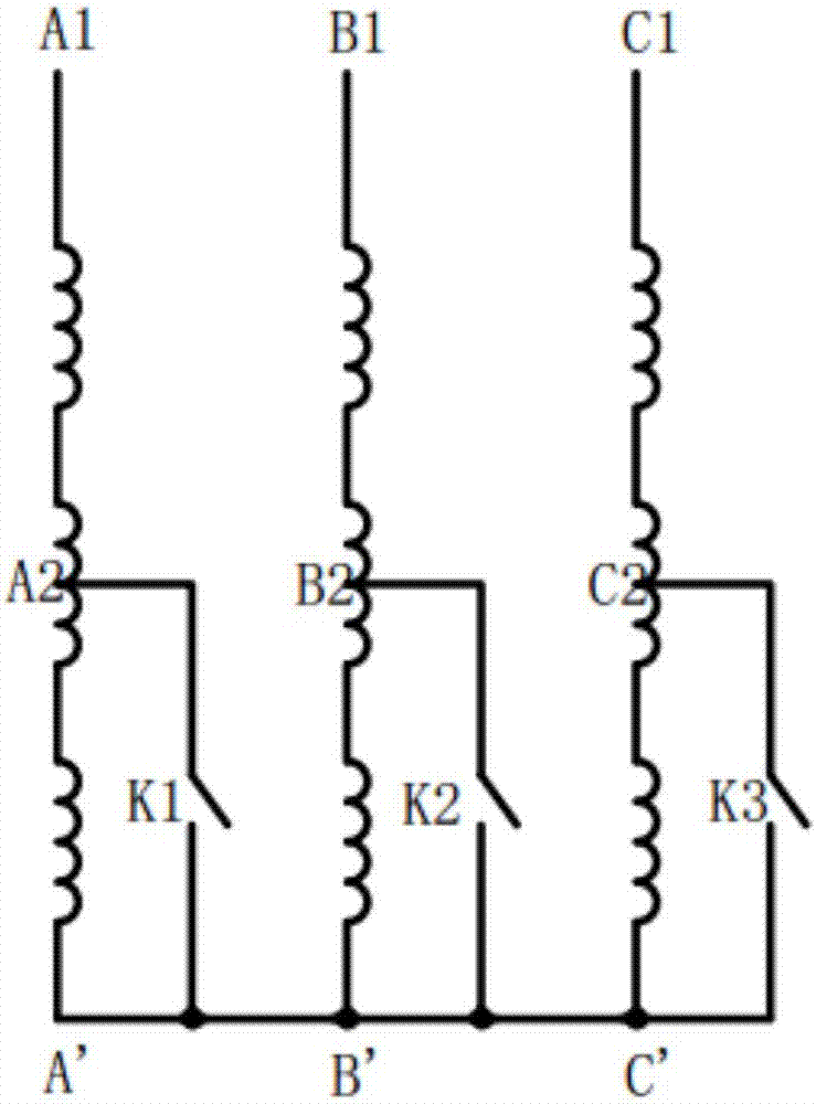 Multi-tap winding wide speed regulation permanent-magnet synchronous motor