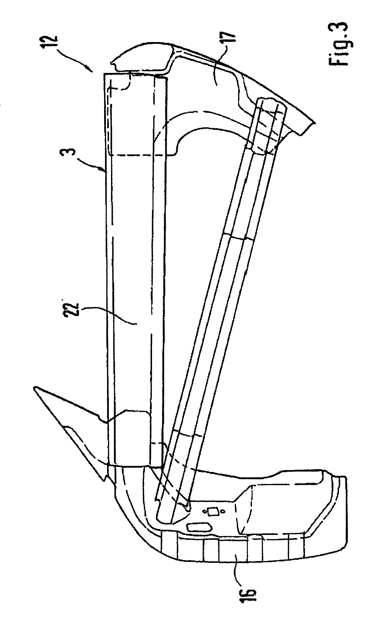 Body structure of a passenger car and especially of a convertible