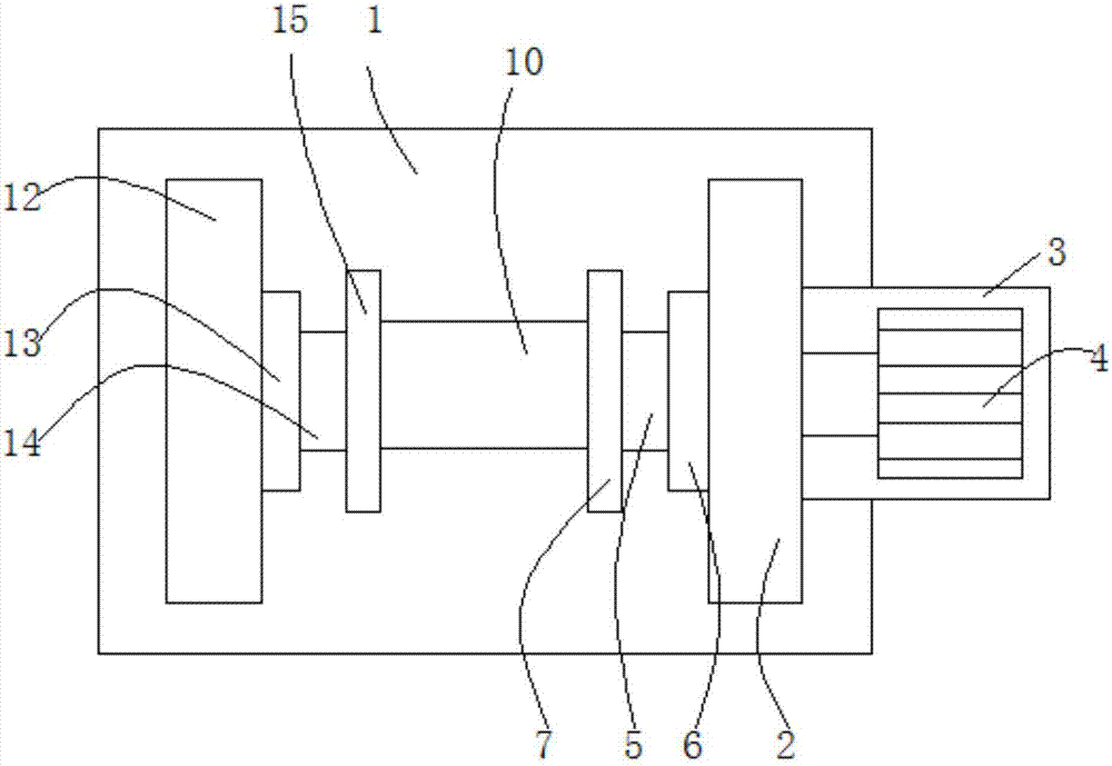 Length-adjustable winding device for production of textile lining cloth