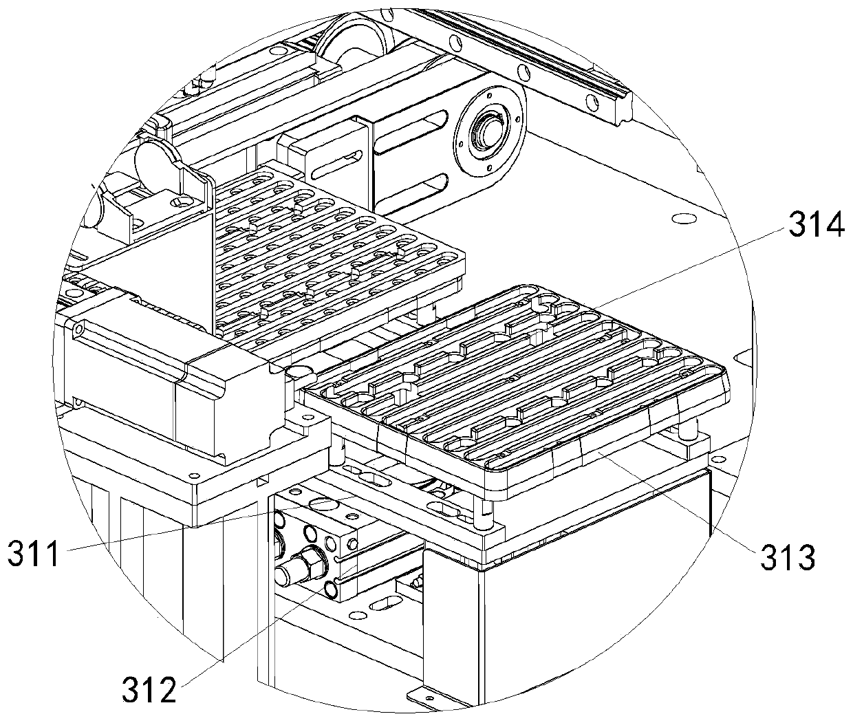 Automatic watch buckle assembling equipment