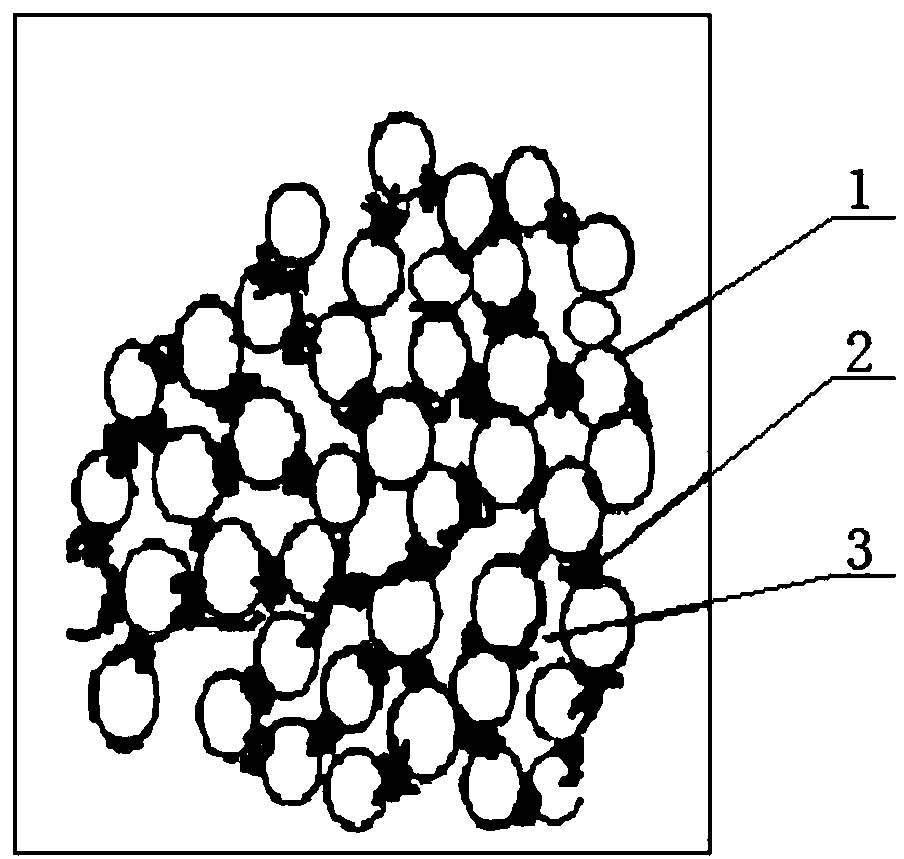 Ceramic particle, and filtering element and preparation method thereof