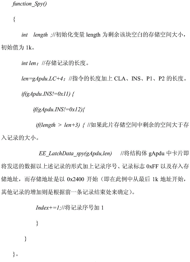 Signal grasping and state analyzing method based on chip of non-contact smart card