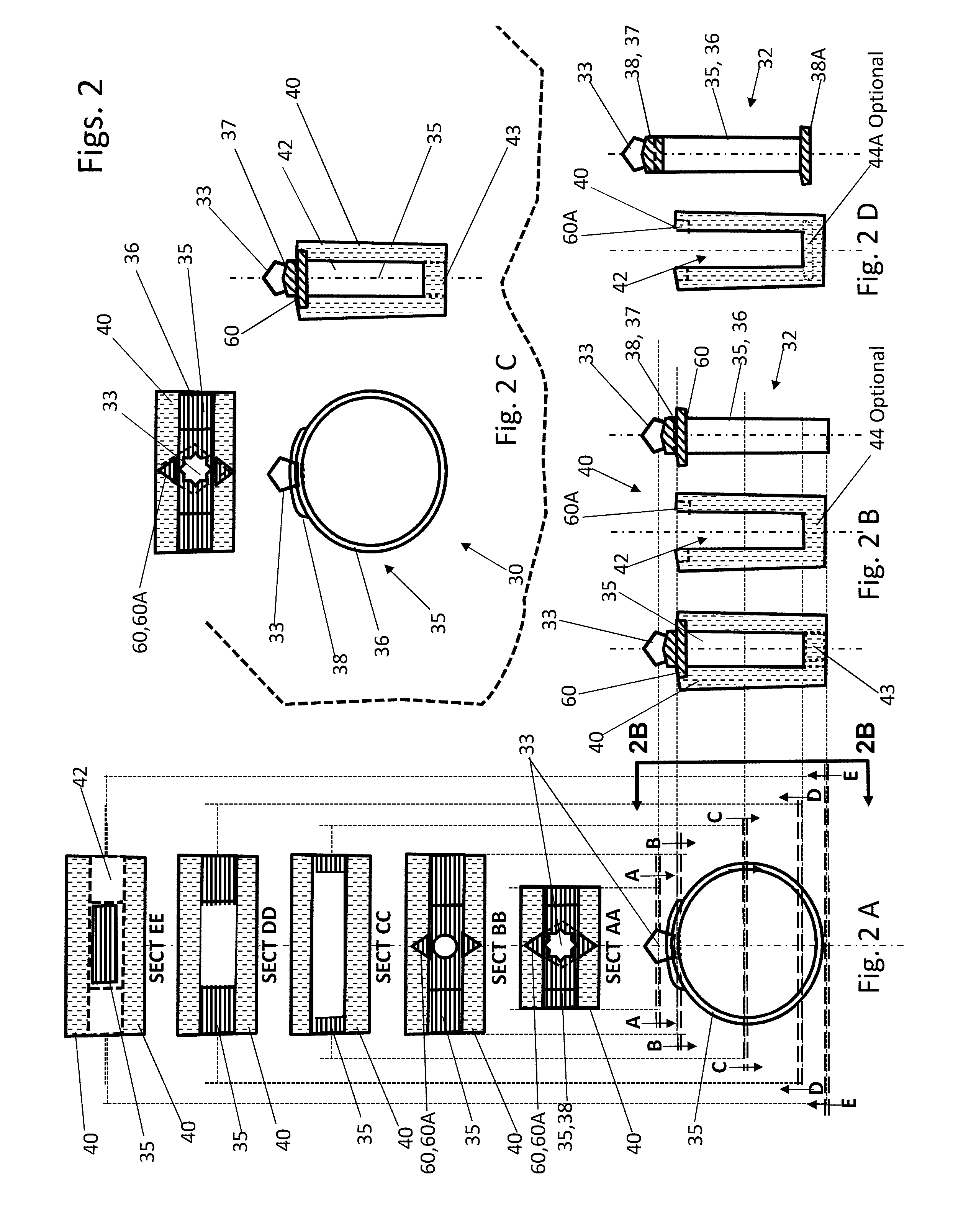 Interlocking Ring System and device with Interchangeable Outer Jackets and Center Rings called a TULIP.