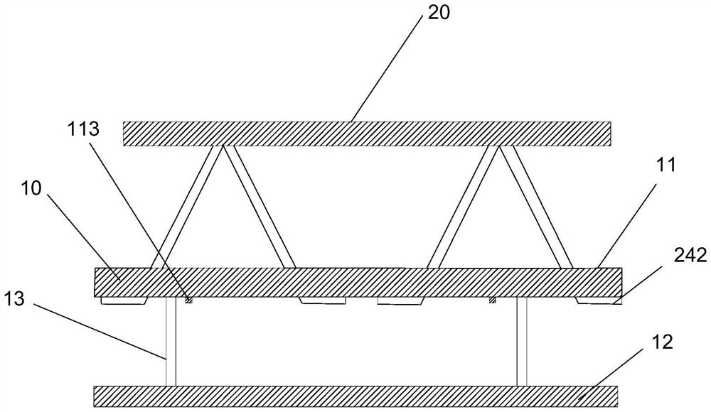 A long-span reinforced truss floor deck for high-rise buildings and its production process