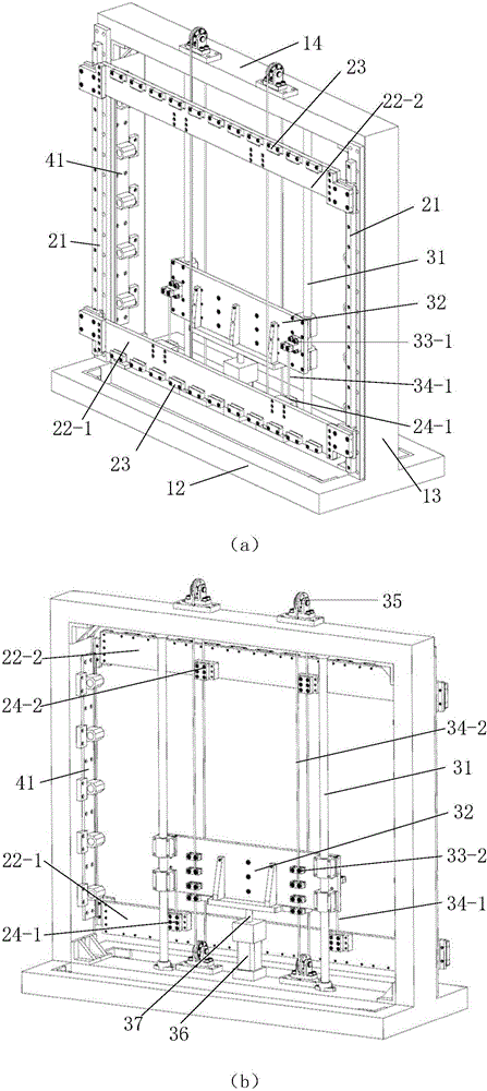 Flexible prestressed clamp for peen forming of large-scale wallboard workpieces