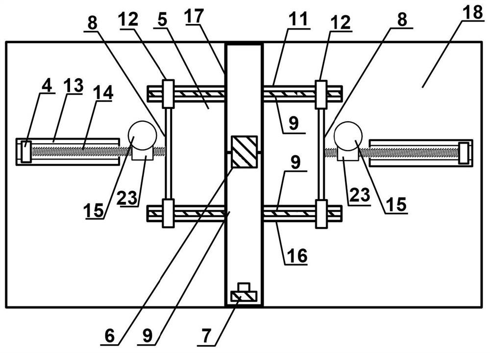 Two-way dynamic physical simulation experimental device and experimental method for hypergravity environment