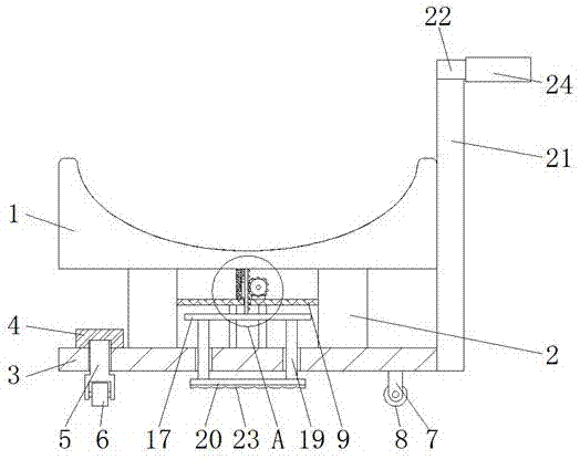 Cloth cart with good stable effect