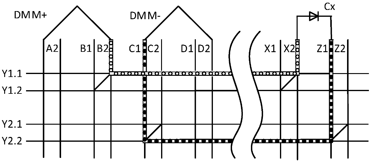 Connection method of continuity measurement circuit for electrical accessories of aeroengines