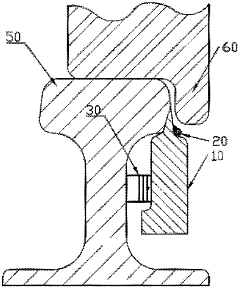 Point rail with self-detection function used for high-speed railway turnout