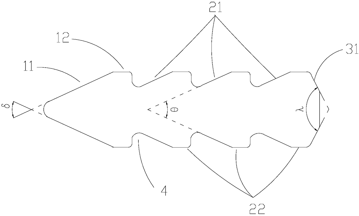 Pipe static mixing component and pipe static mixer containing pipe static mixing component