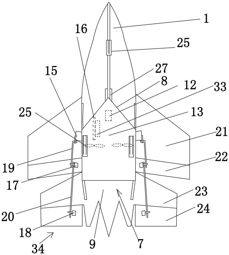 Multi-impeller remotely-controlled aircraft