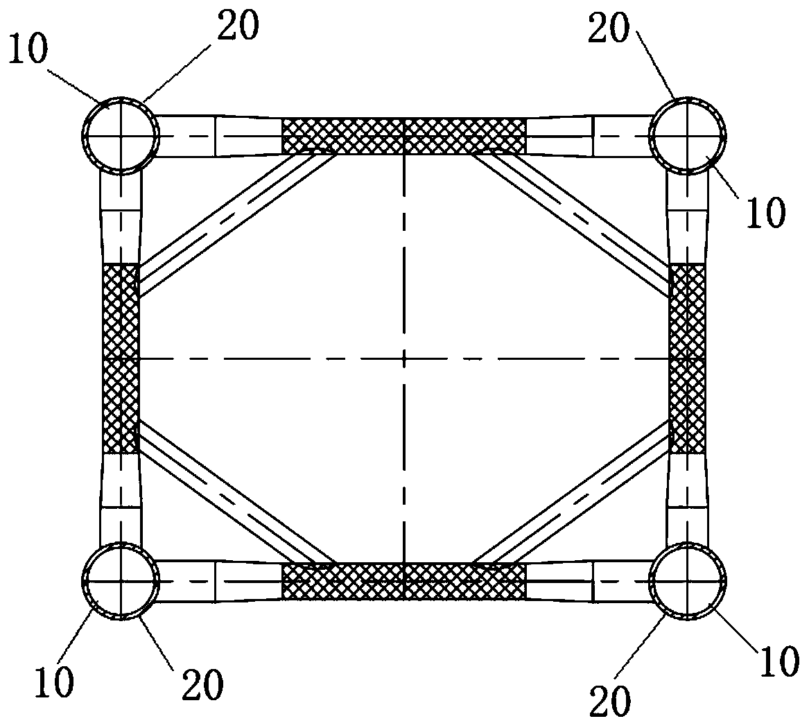 Underwater grouting construction system and method of straight pile outer-sleeve type jacket with first pile method