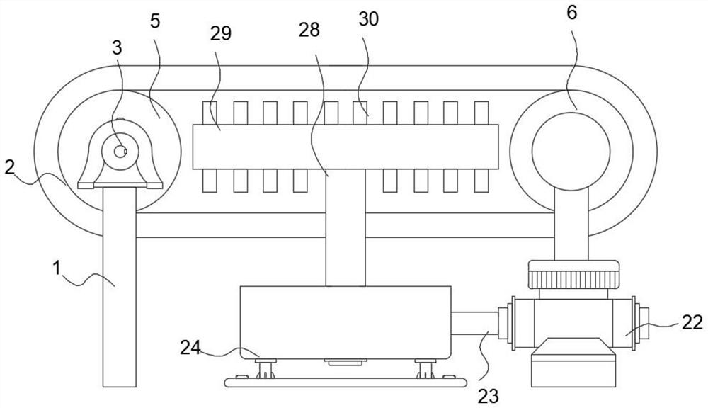 High-temperature-resistant PVC conveying belt for food processing production line