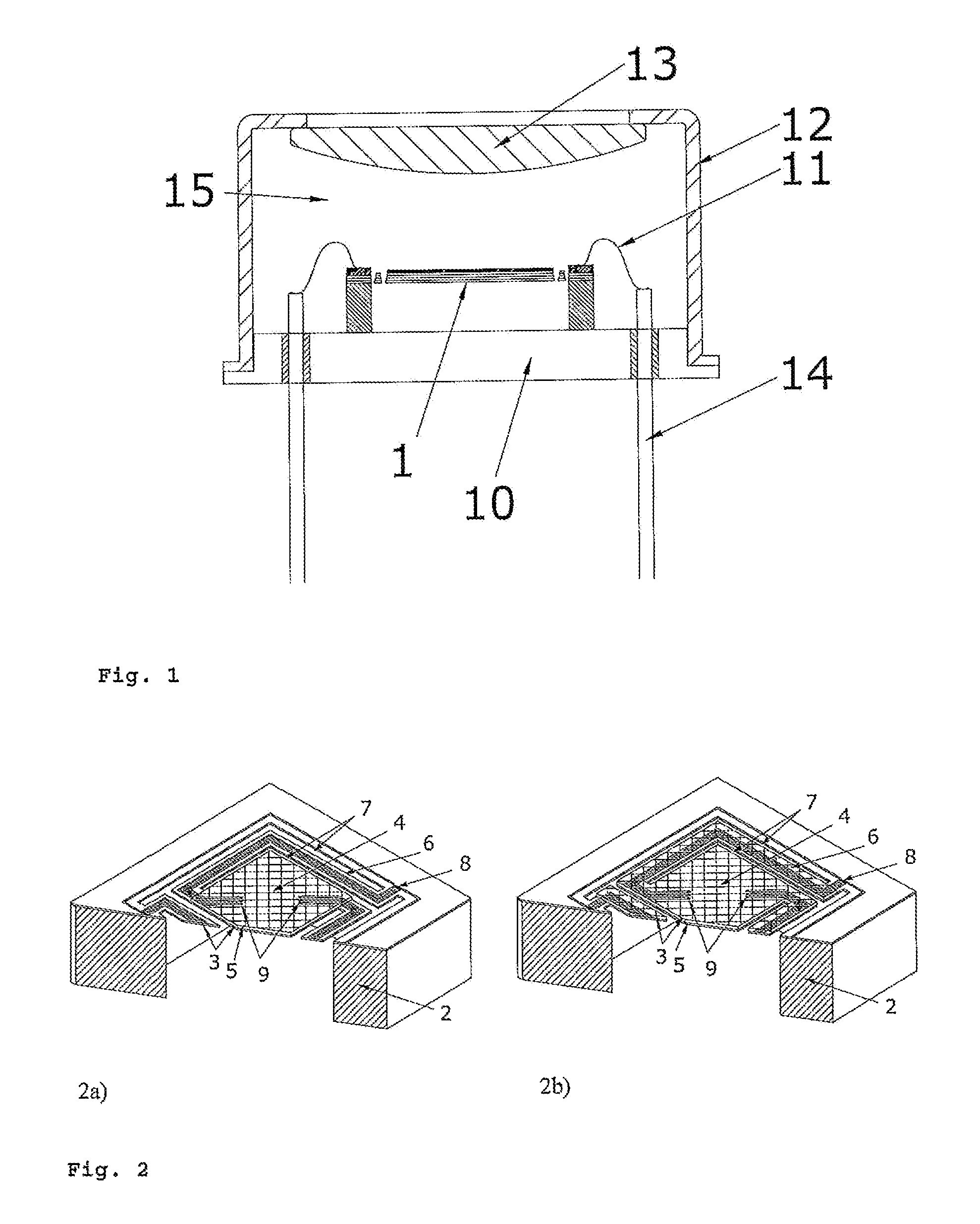 Thermopile infrared sensor by monolithic silicon micromachining