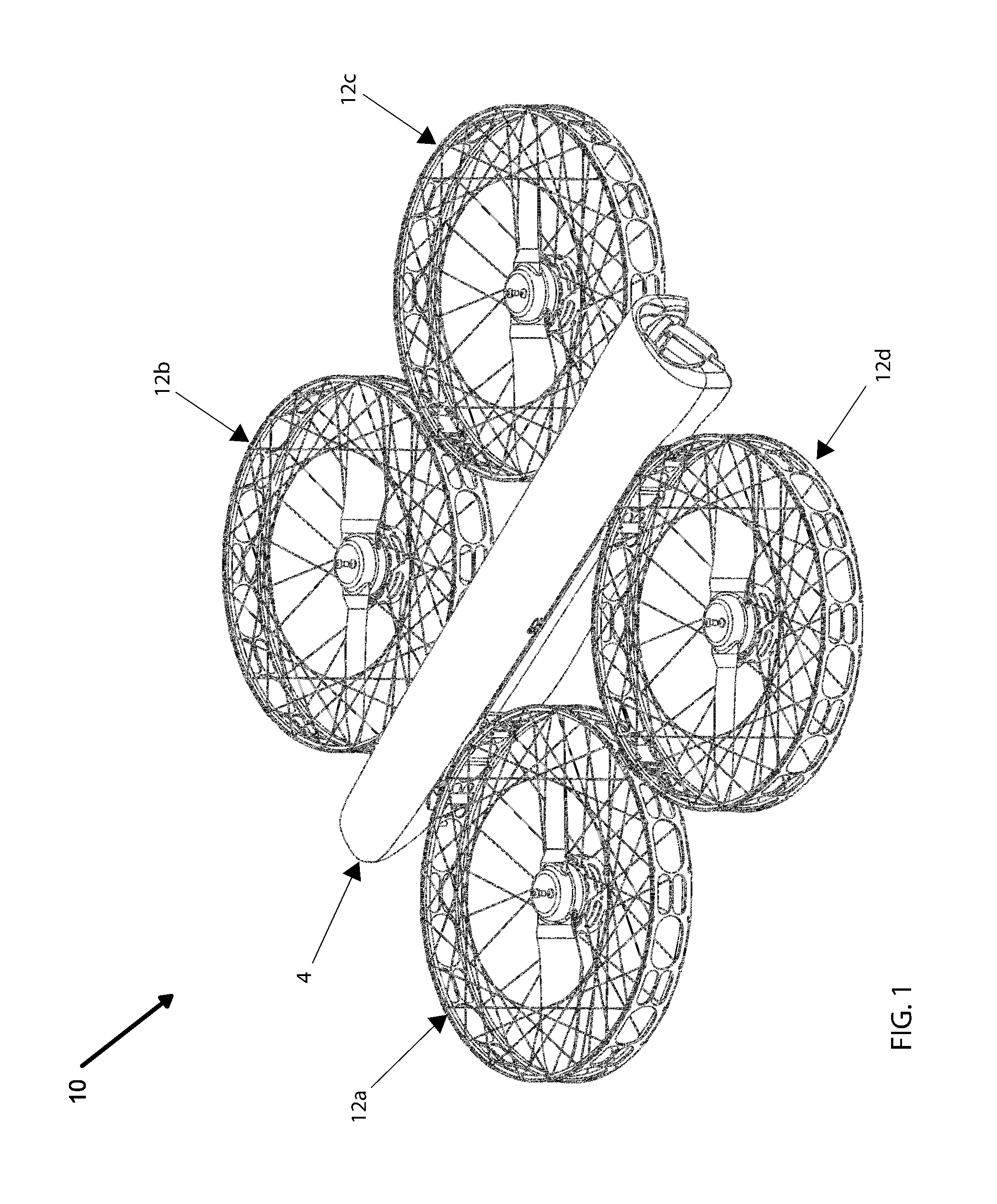 Propeller-motor assembly for efficient thermal dissipation