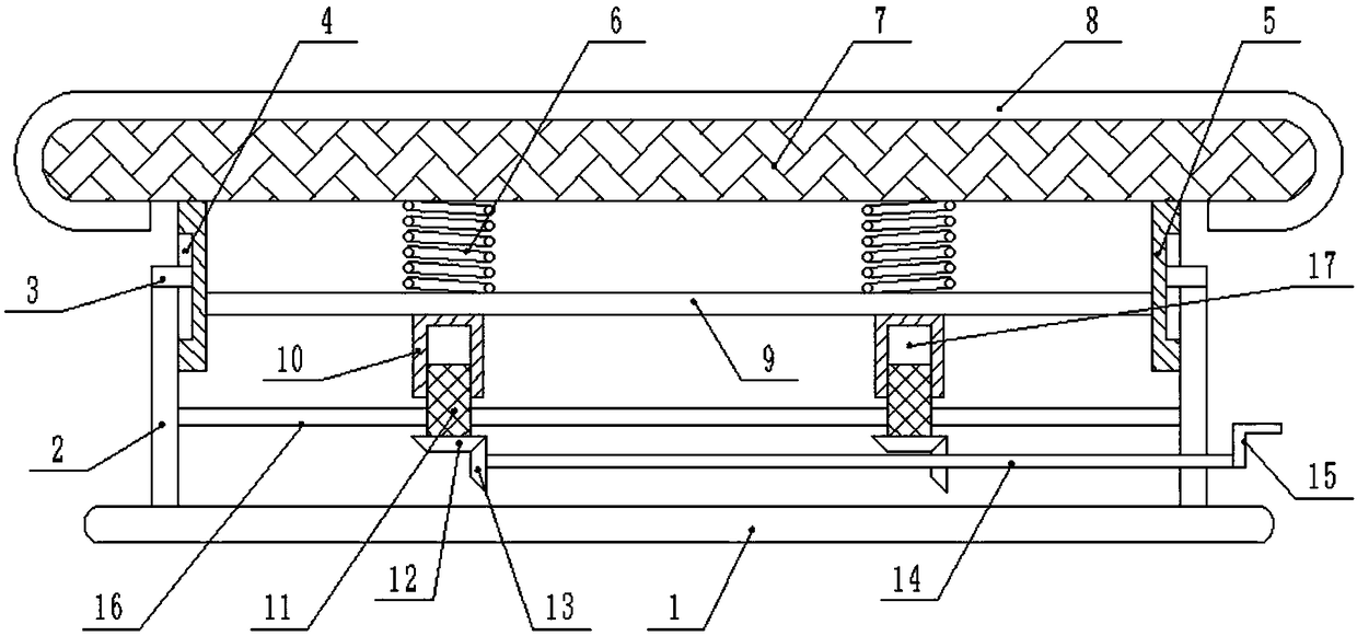 Regulating type elastic latex pillow